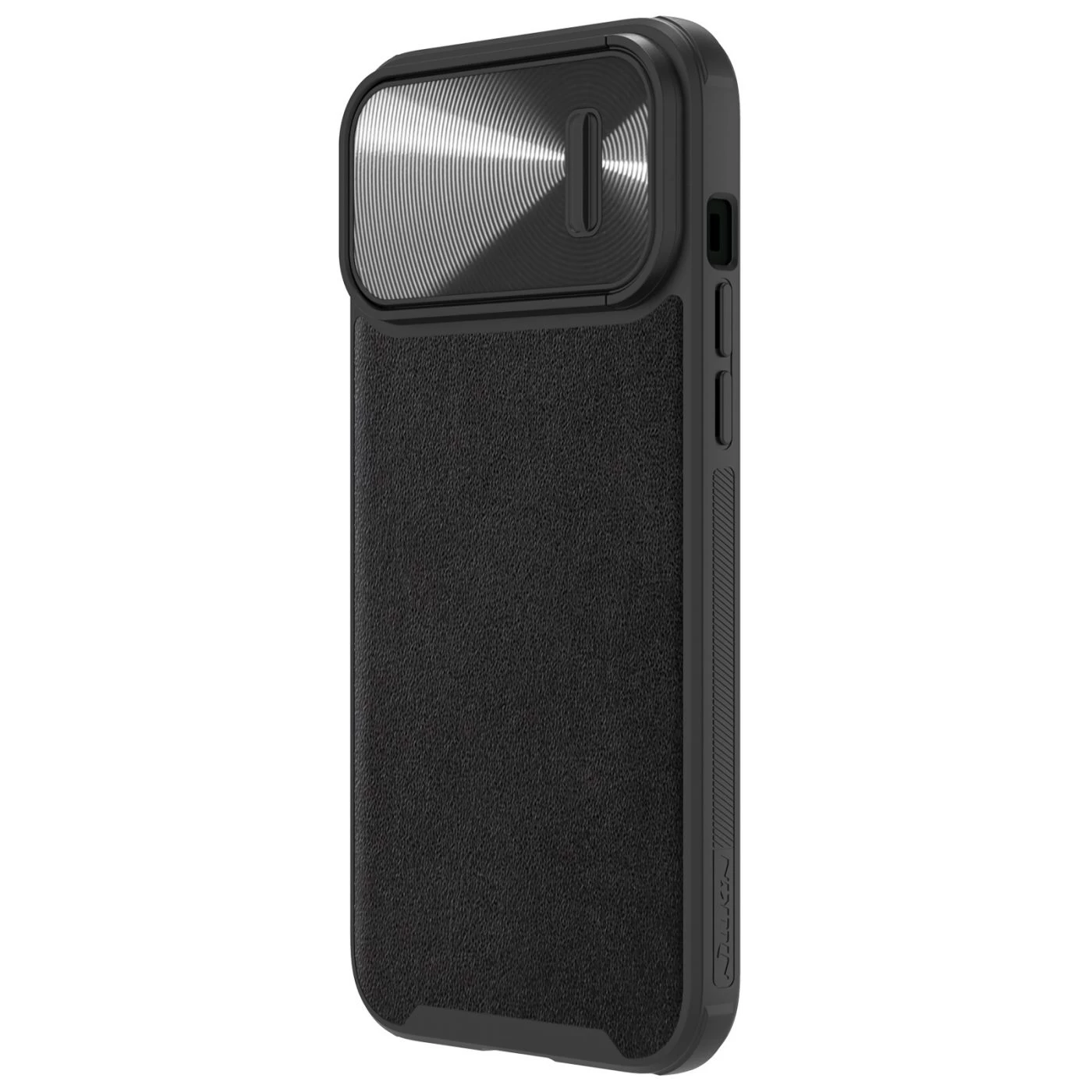Apple iPhone 13 Pro Max skal svart Nillkin CamShield Leather S
