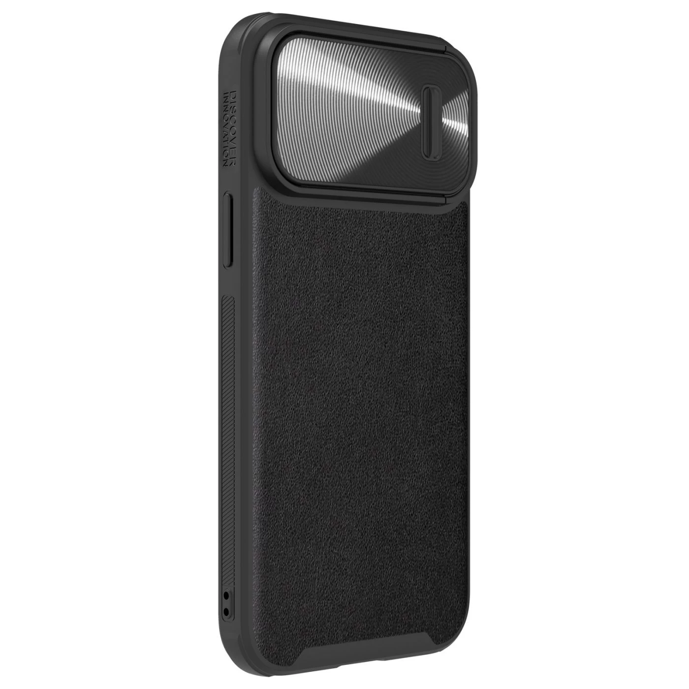 Apple iPhone 13 Pro Max skal svart Nillkin CamShield Leather S