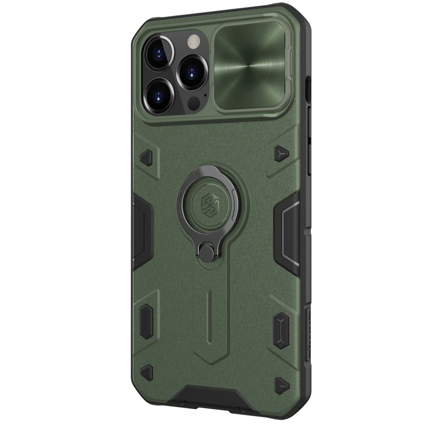 Apple iPhone 13 Pro Max skal grön Nillkin CamShield Armor