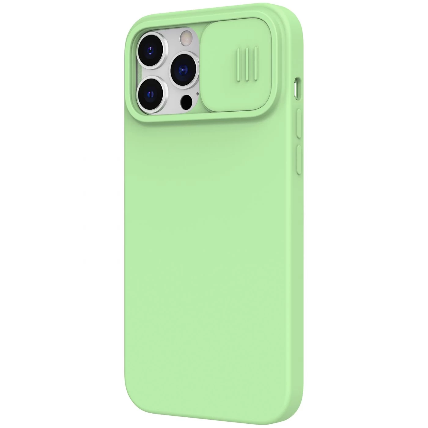 Apple iPhone 13 Pro Max case green Nillkin CamShield Silky Silicon
