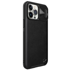 Apple iPhone 13 Pro Max skal svart Nillkin CamShield Leather 