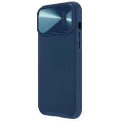 Apple iPhone 13 Pro Max case blue Nillkin CamShield Leather S