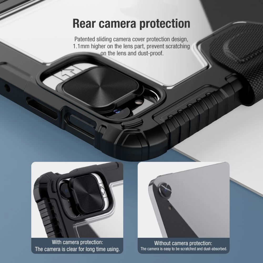 Apple iPad Mini 6 Planšetės dėklas pilkas Nillkin Bumper Leather  Pro