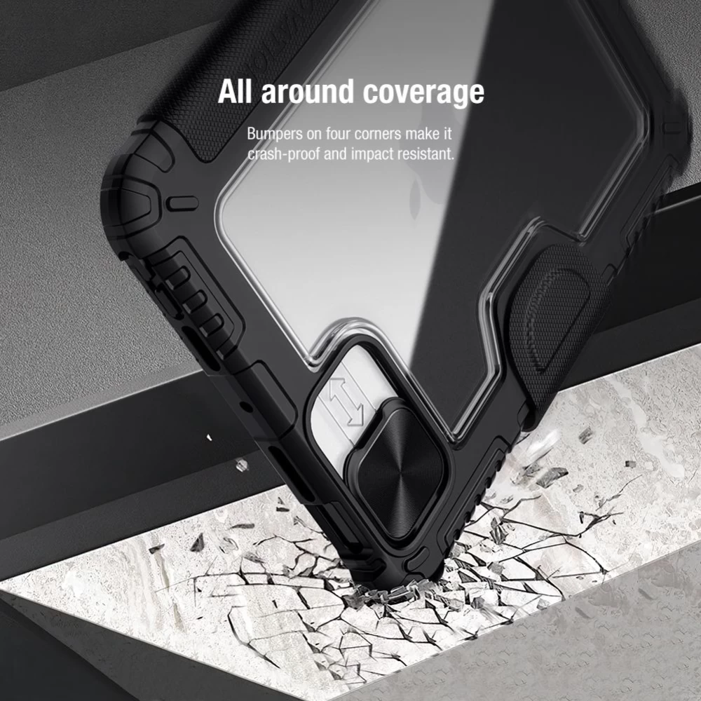 Apple iPad Mini 6 Planšetės dėklas pilkas Nillkin Bumper Leather  Pro