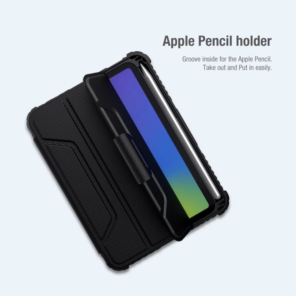 Apple iPad Mini 6 Planšetės dėklas pilkas Nillkin Bumper Leather  Pro