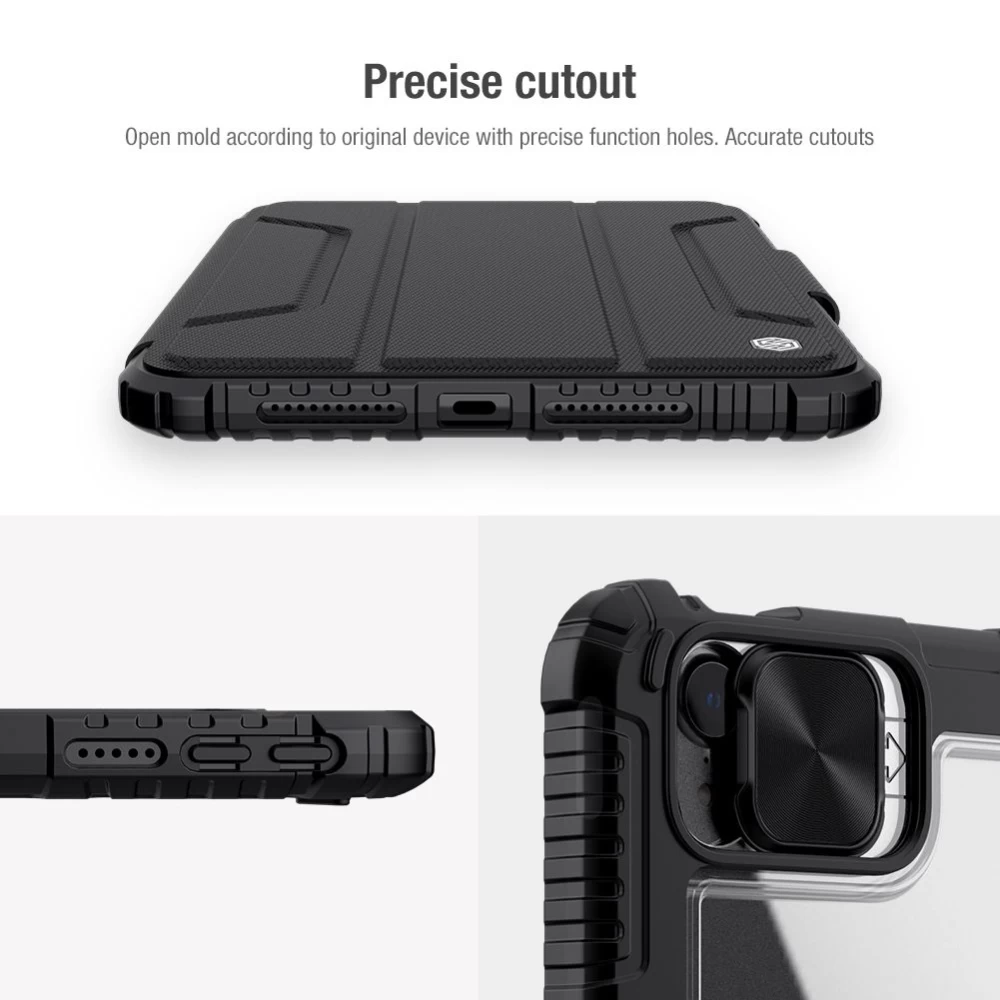 Apple iPad Mini 6 Planšetės dėklas pilkas Nillkin Bumper Leather  Pro