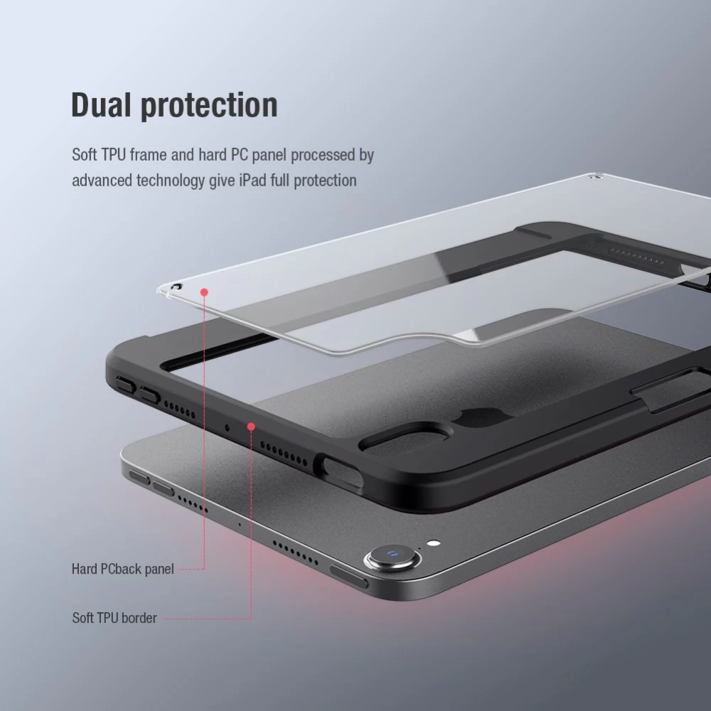 Apple iPad Mini 6 Planšetės dėklas žalia Nillkin Bevel Leather
