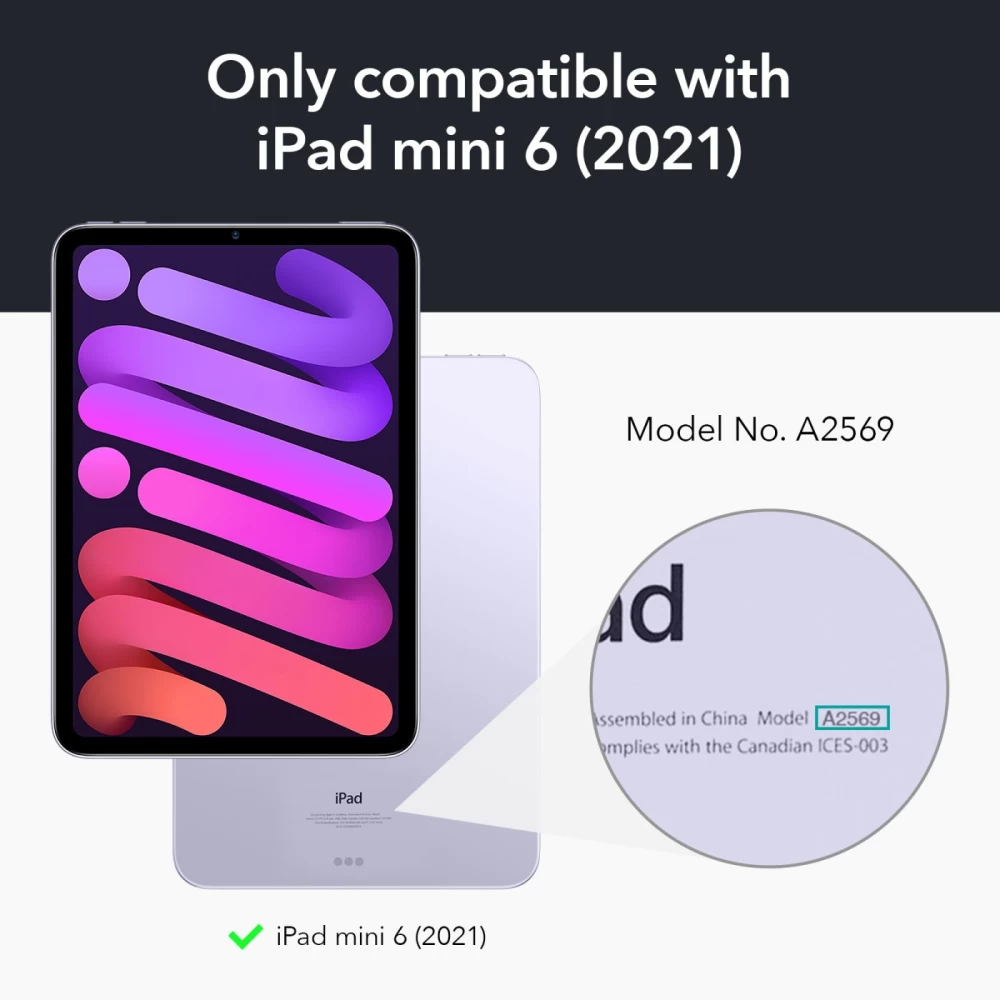 Apple iPad Mini 6 Planšetės dėklas žalia ESR Rebound Magnetic  2021