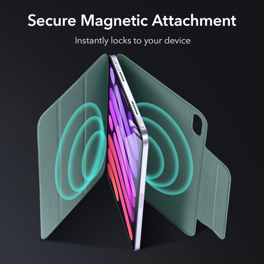 Apple iPad Mini 6 Planšetės dėklas žalia ESR Rebound Magnetic  2021