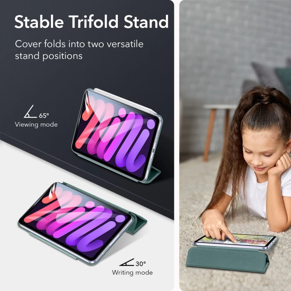 Apple iPad Mini 6 Planšetės dėklas žalia ESR Rebound Magnetic  2021