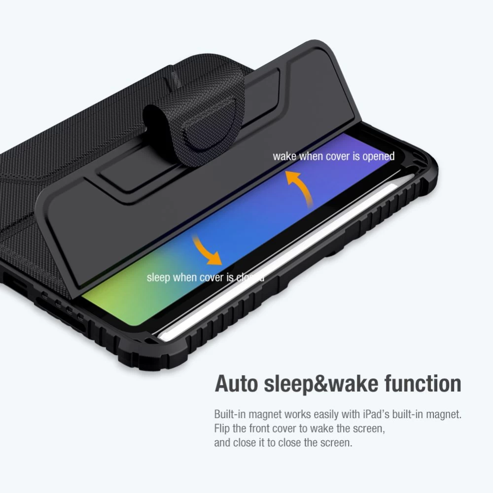 Apple iPad Mini 6 Planšetės dėklas mėlyna Nillkin Bumper Leather  Pro