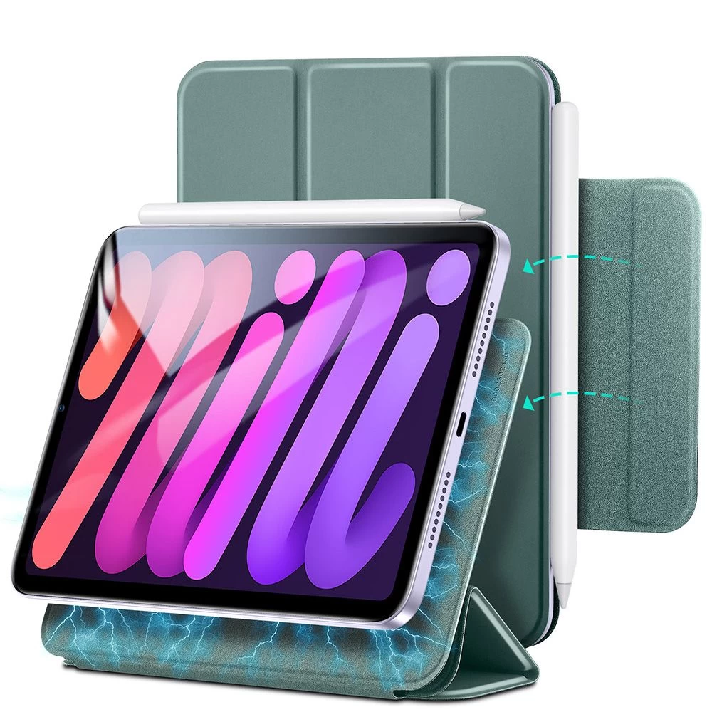 Apple iPad Mini 6 Planšetės dėklas žalia ESR Rebound Magnetic  2021