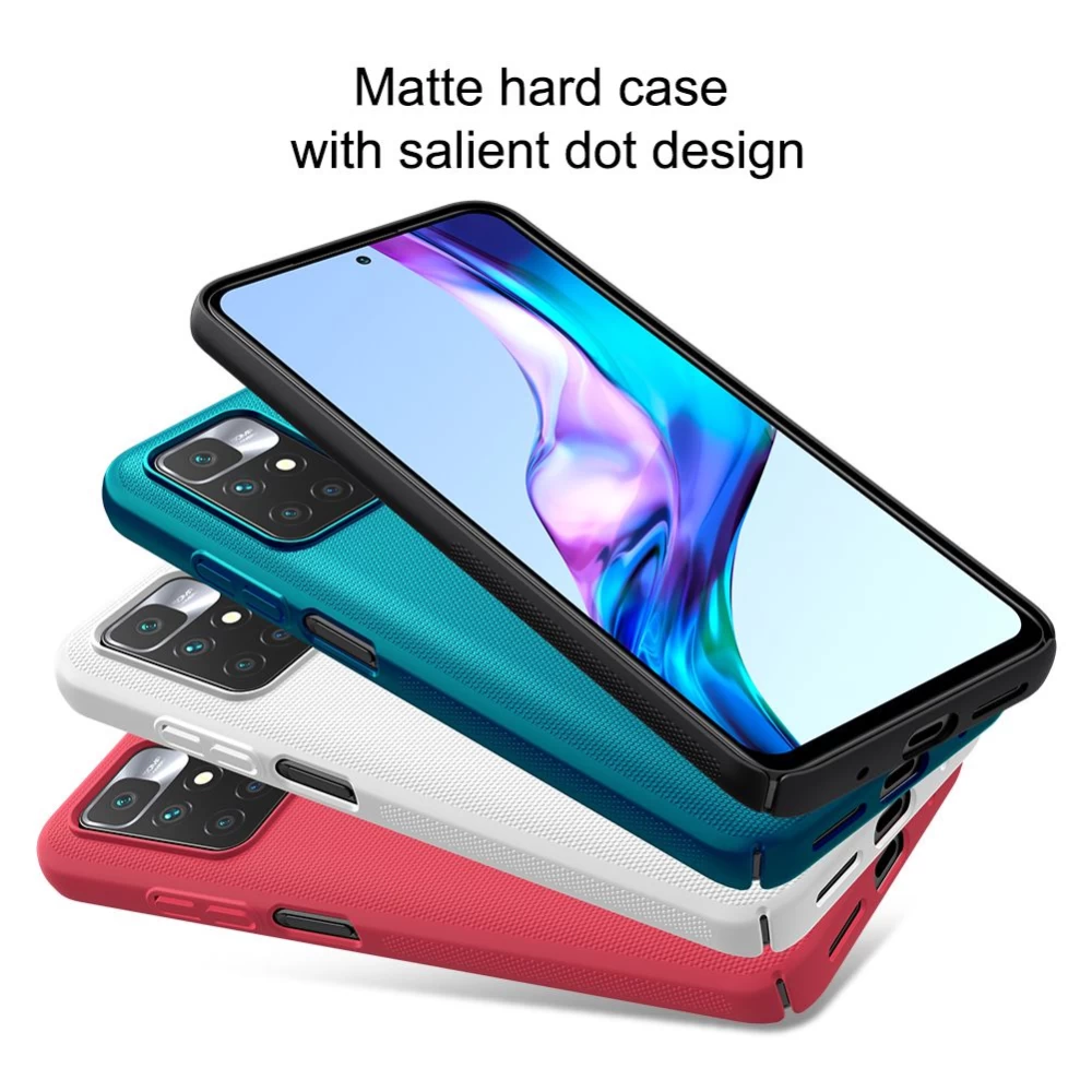 Xiaomi RedMi 10 skal vit Nillkin Super Frosted Shield  Redmi / Prime
