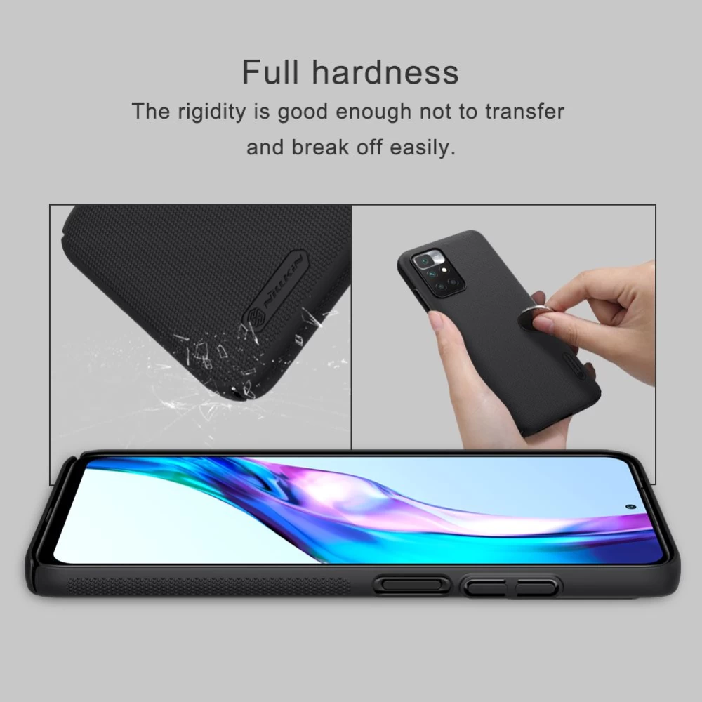 Xiaomi RedMi 10 skal vit Nillkin Super Frosted Shield  Redmi / Prime
