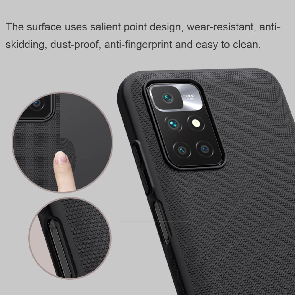 Xiaomi RedMi 10 skal vit Nillkin Super Frosted Shield  Redmi / Prime