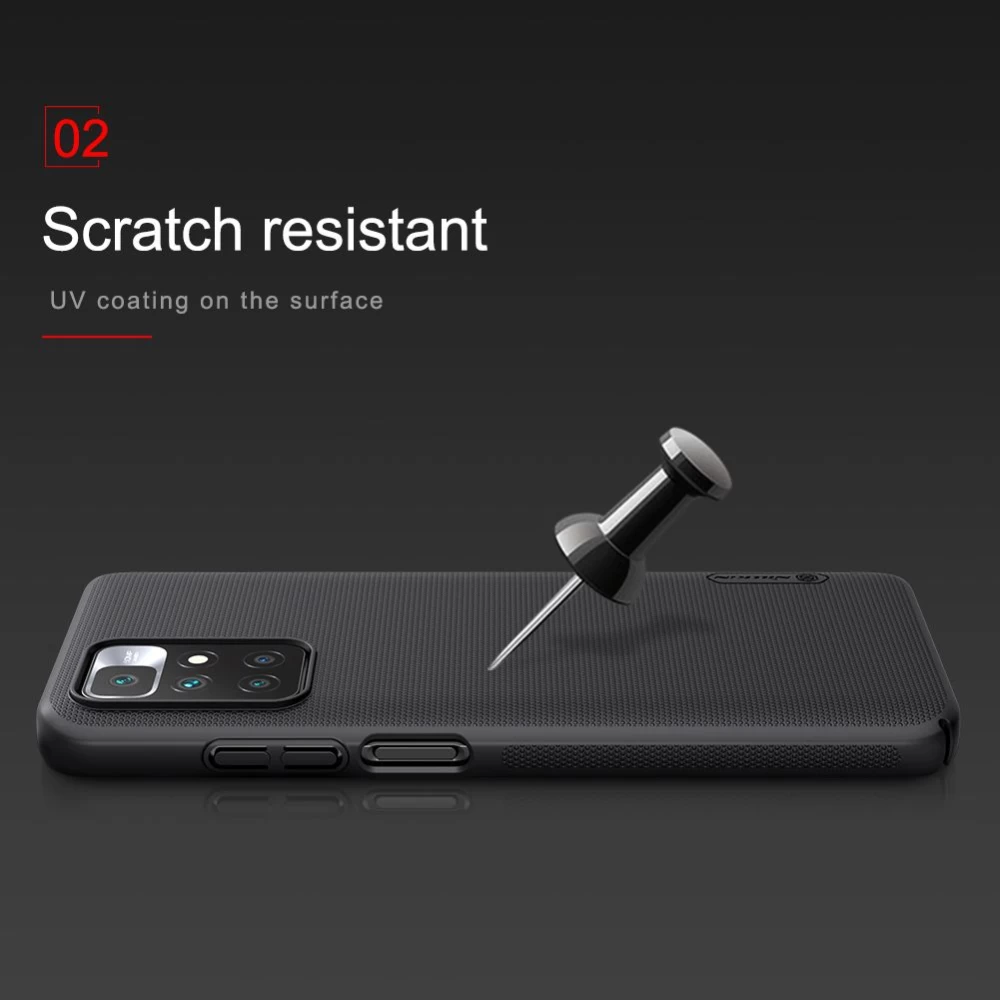 Xiaomi RedMi 10 skal vit Nillkin Super Frosted Shield  Redmi / Prime