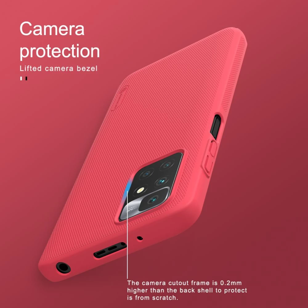 Xiaomi RedMi 10 skal vit Nillkin Super Frosted Shield  Redmi / Prime
