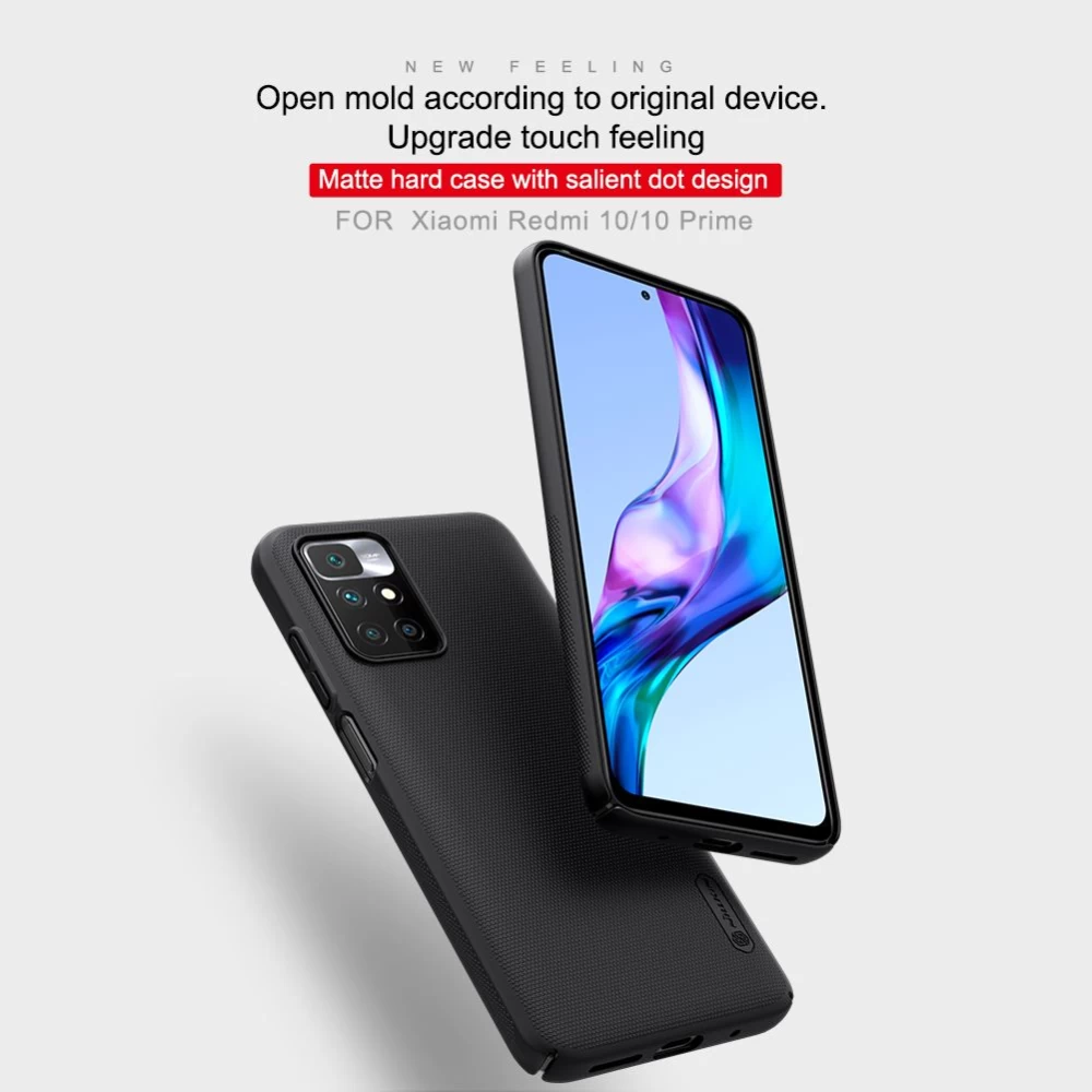 Xiaomi RedMi 10 Prime vāciņš balts Nillkin Super Frosted Shield