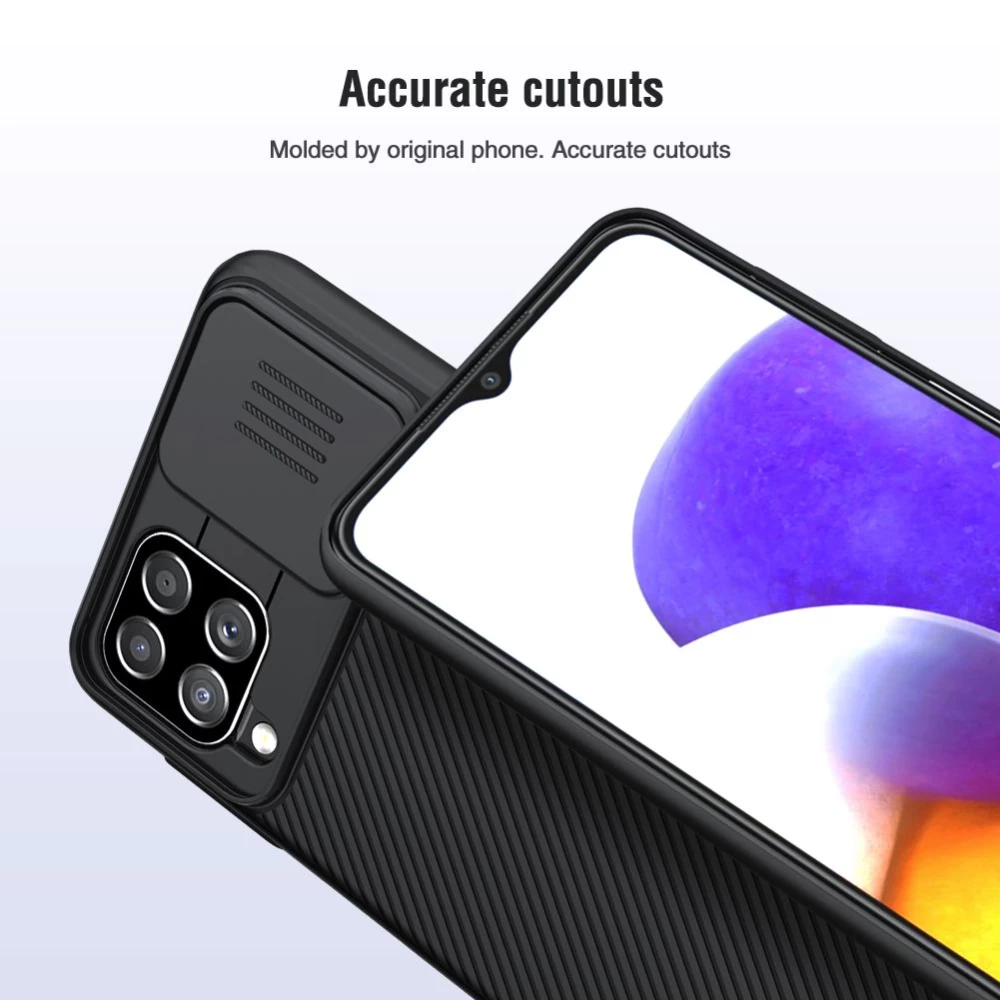 Samsung Galaxy A22 4G vāciņš melns Nillkin CamShield 