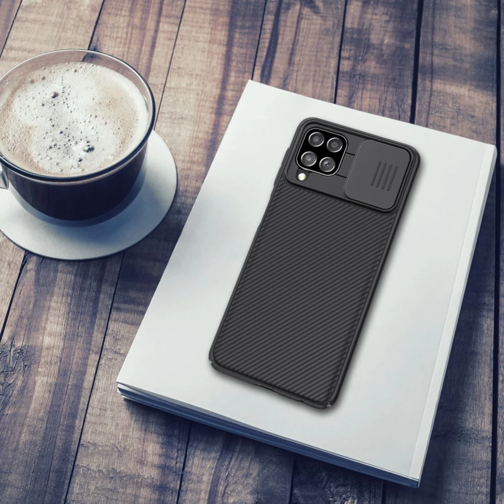 Samsung Galaxy A22 4G vāciņš melns Nillkin CamShield 