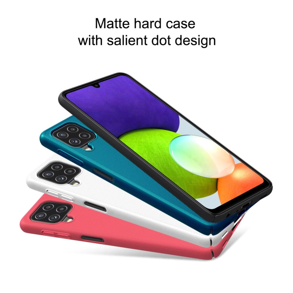 Samsung Galaxy A22 4G vāciņš zils Nillkin Super Frosted Shield
