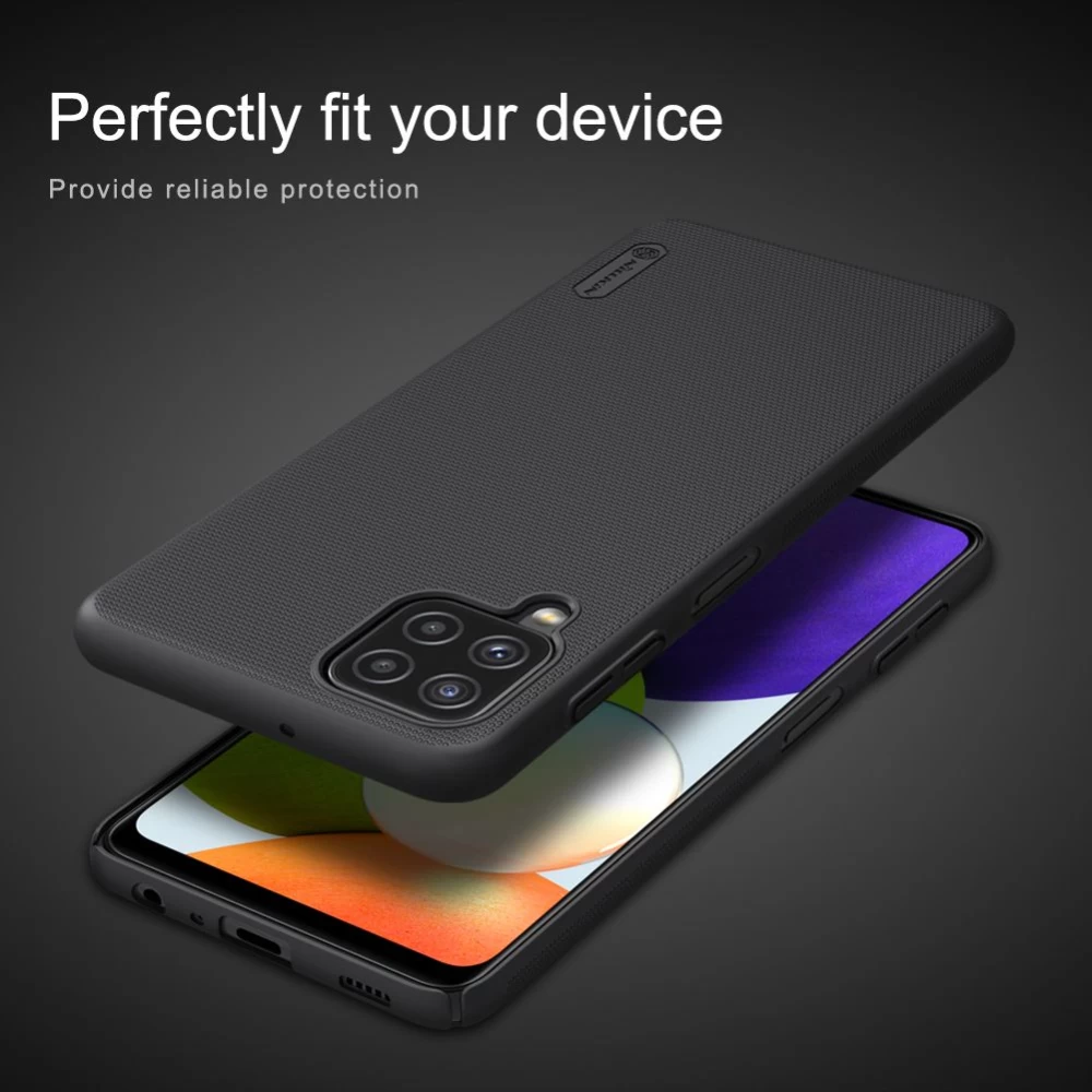 Samsung Galaxy A22 4G vāciņš zils Nillkin Super Frosted Shield