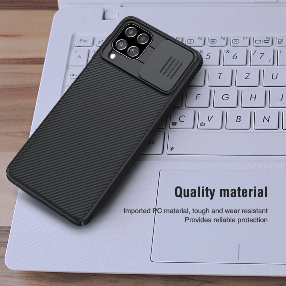 Samsung Galaxy A22 4G dėklas mėlyna Nillkin CamShield  4G/LTE