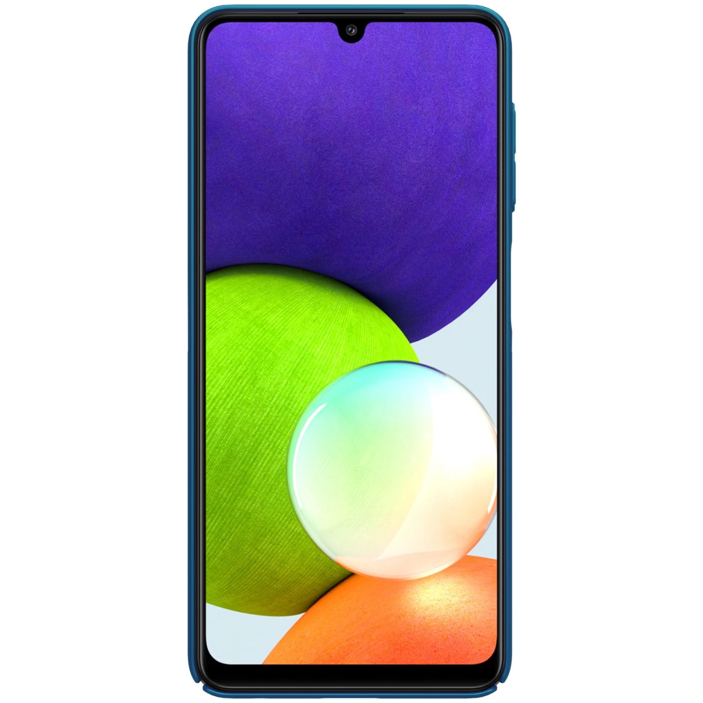 Samsung Galaxy A22 4G vāciņš zils Nillkin Super Frosted Shield