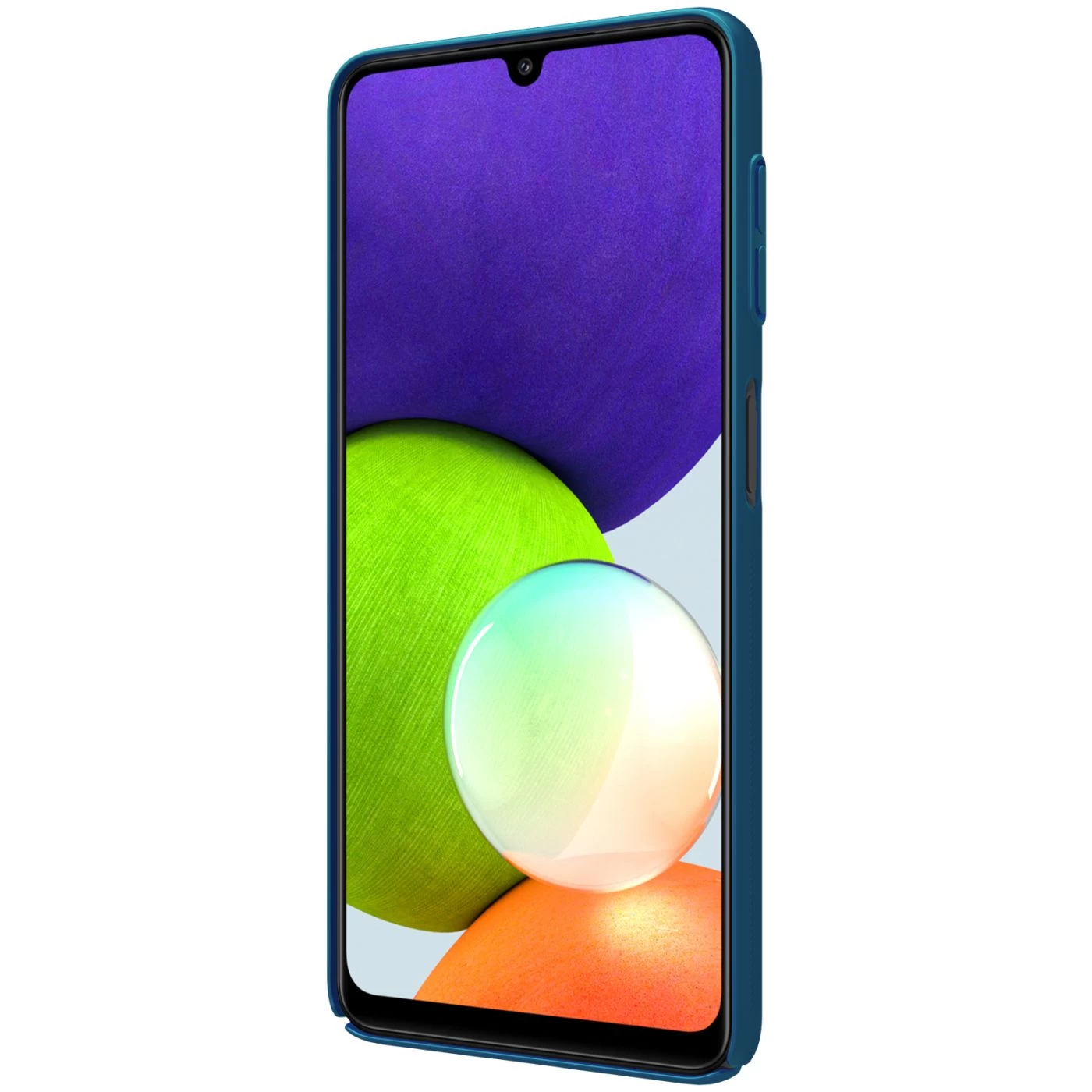 Samsung Galaxy A22 4G vāciņš zils Nillkin Super Frosted Shield