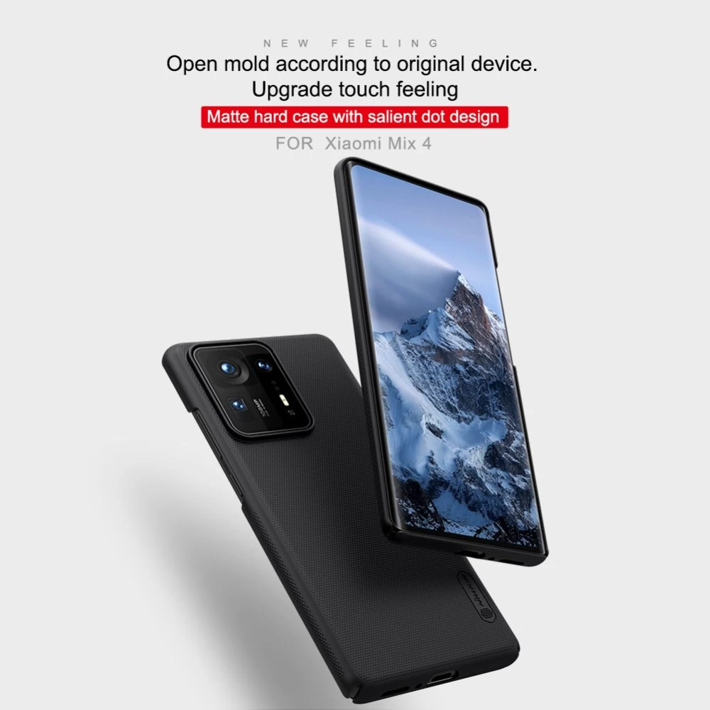 Xiaomi Mi Mix 4 vāciņš melns Nillkin Super Frosted Shield