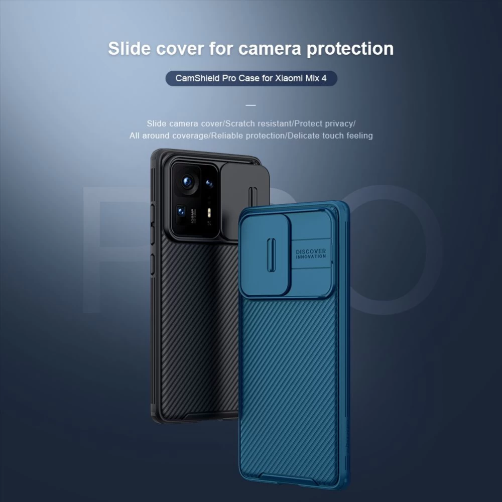 Xiaomi Mi Mix 4 vāciņš melns Nillkin CamShield PRO