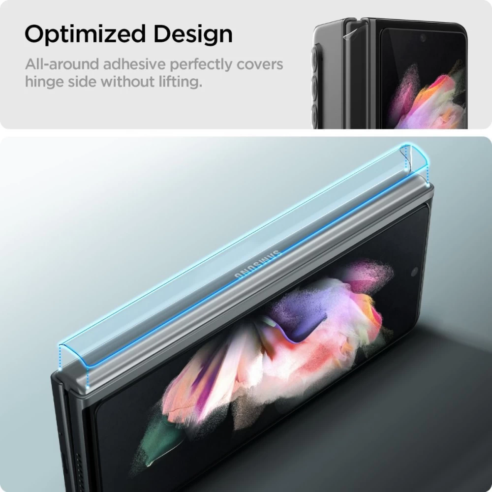 Samsung Galaxy Z Fold 3 aizsargstikls  SPIGEN Glass FC & Hinge Film