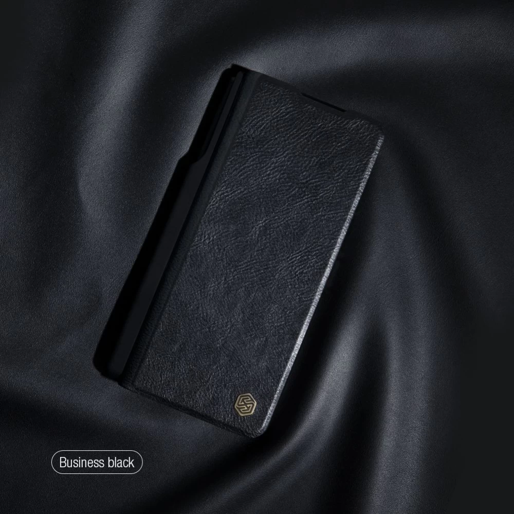 Samsung Galaxy Z Fold 3 maciņš zaļš Nillkin Qin Leather (Vegan Leather) 5G