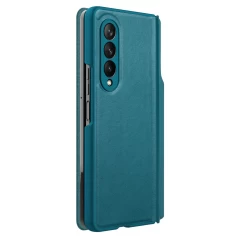 Samsung Galaxy Z Fold 3 maciņš zaļš Nillkin Qin Leather (Vegan Leather) 5G