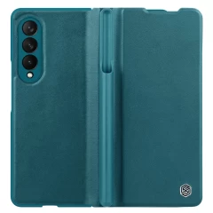 Samsung Galaxy Z Fold 3 maciņš zaļš Nillkin Qin Leather (Vegan Leather) 5G