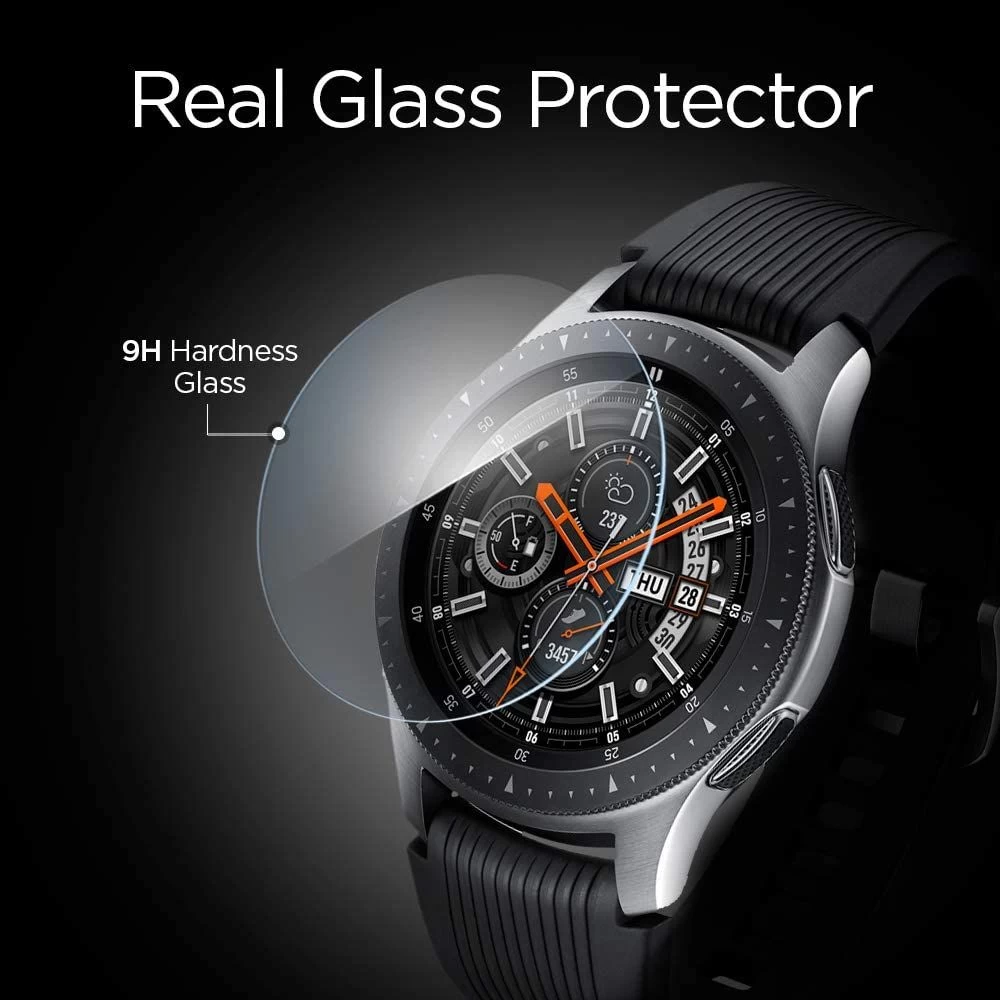Samsung Galaxy Watch 4 защитное стекло  SPIGEN Glas.TR Slim Classic 46mm (3-pack)