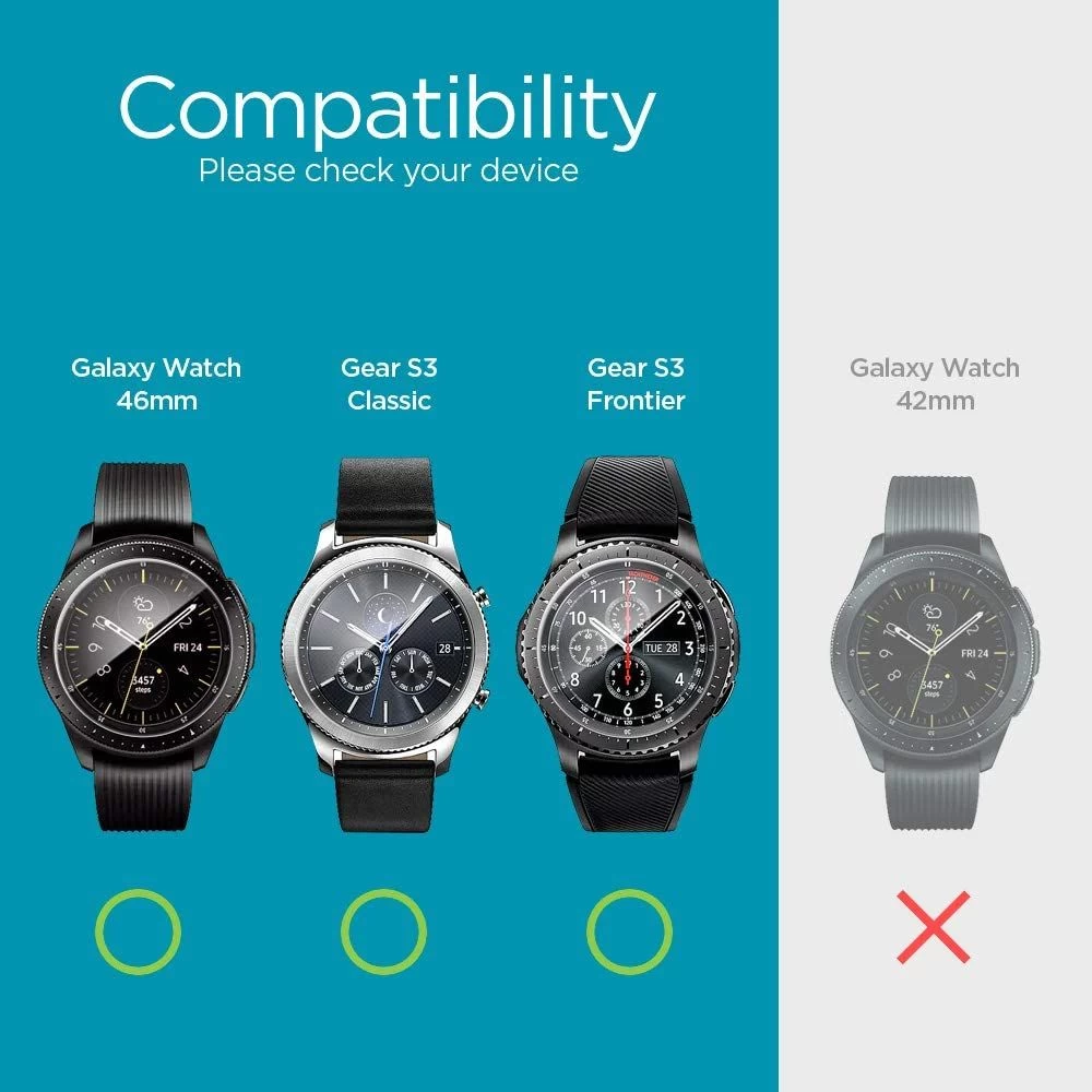 Samsung Galaxy Watch 4 защитное стекло  SPIGEN Glas.TR Slim Classic 46mm (3-pack)