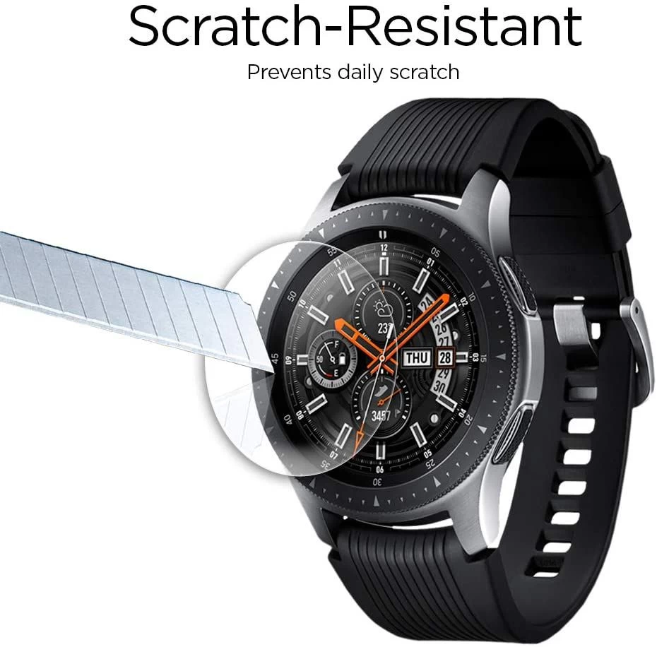 Samsung Galaxy Watch 4 защитное стекло  SPIGEN Glas.TR Slim Classic 46mm (3-pack)