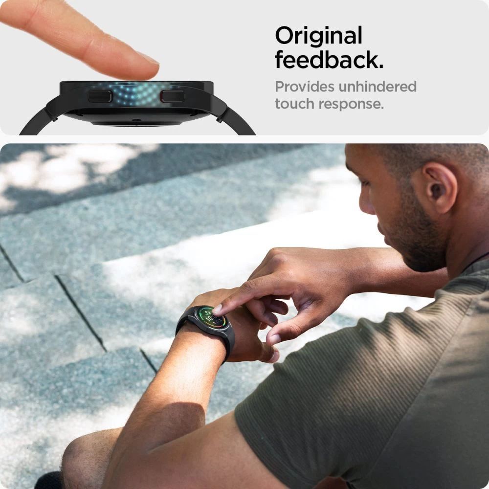Samsung Galaxy Watch 4 защитное стекло  SPIGEN Glas.TR EZ-FIT (40mm) 2-pack