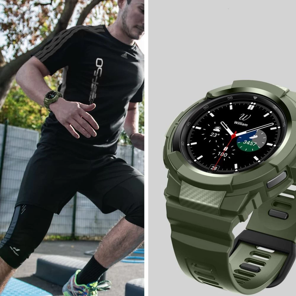 Samsung Galaxy Watch 4 telefoni ümbris must TECH-PROTECT Scout Pro Classic 46mm