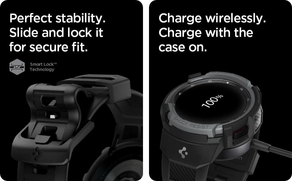 Samsung Galaxy Watch 4 telefoni ümbris must SPIGEN Rugged Armor PRO Classic
