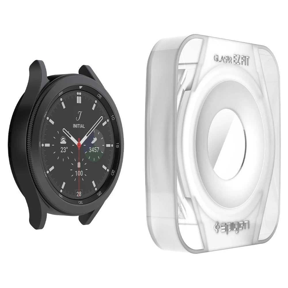 Samsung Galaxy Watch 4 защитное стекло  SPIGEN TR EZ FIT Tempered Glass Classic 42mm (2pack)