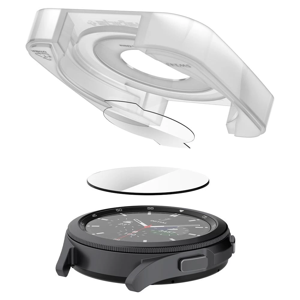 Samsung Galaxy Watch 4 защитное стекло  SPIGEN TR EZ FIT Tempered Glass Classic 42mm (2pack)