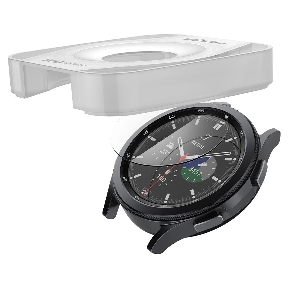 Samsung Galaxy Watch 4 защитное стекло  SPIGEN TR EZ FIT Tempered Glass Classic 42mm (2pack)