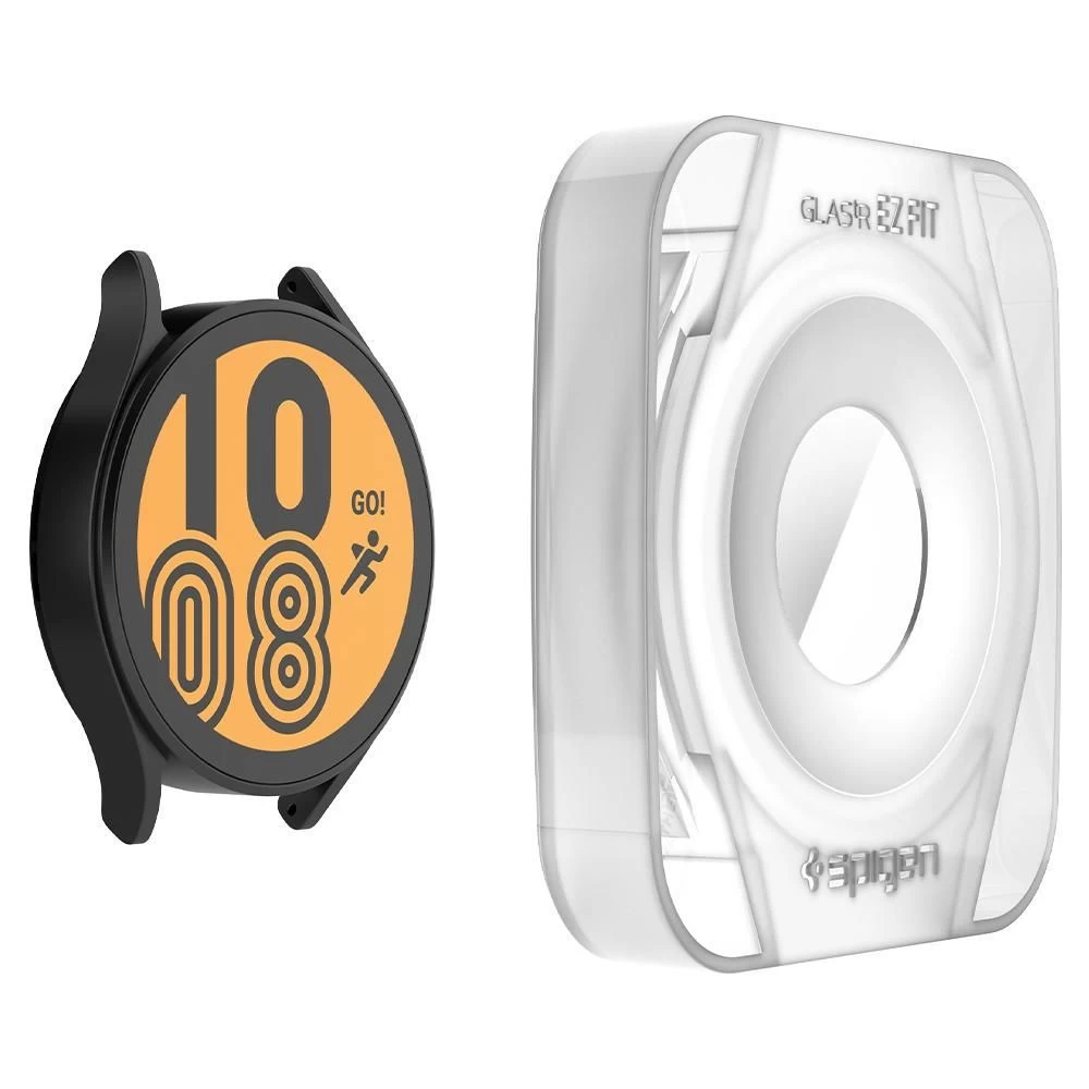 Samsung Galaxy Watch 4 защитное стекло  SPIGEN TR EZ FIT Tempered Glass 44mm (2pack)