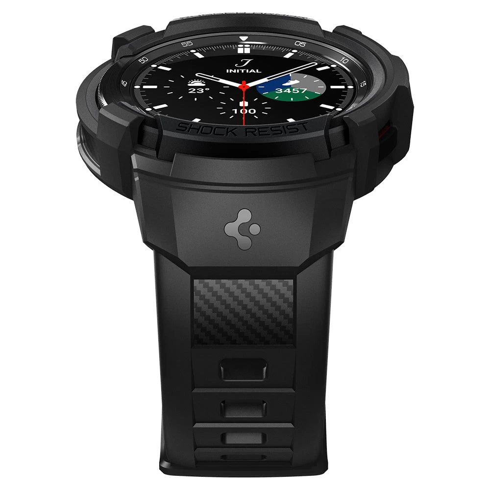Samsung Galaxy Watch 4  melns SPIGEN Rugged Armor Pro Classic 46mm