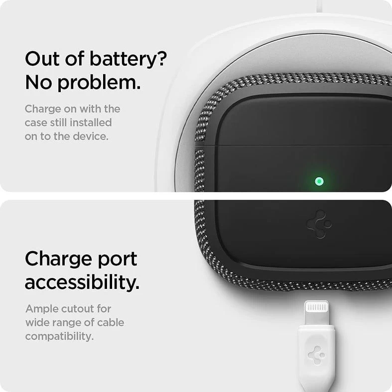 Apple AirPods 3 fodral svart SPIGEN Classic Fit  Airpods