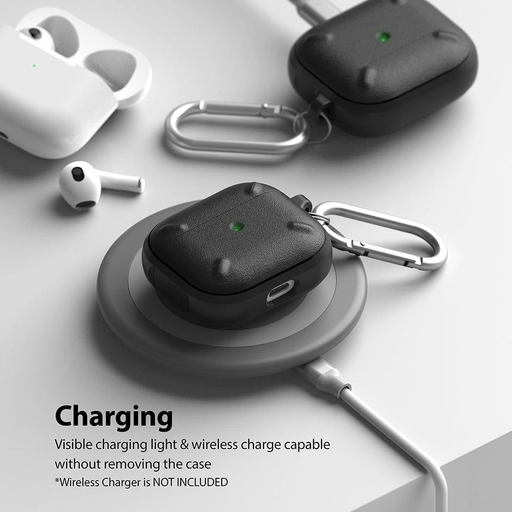 Apple AirPods 3 suojakotelo musta RINGKE Onyx Airpods