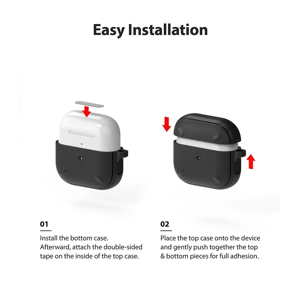 Apple AirPods 3 suojakotelo musta RINGKE Onyx Airpods