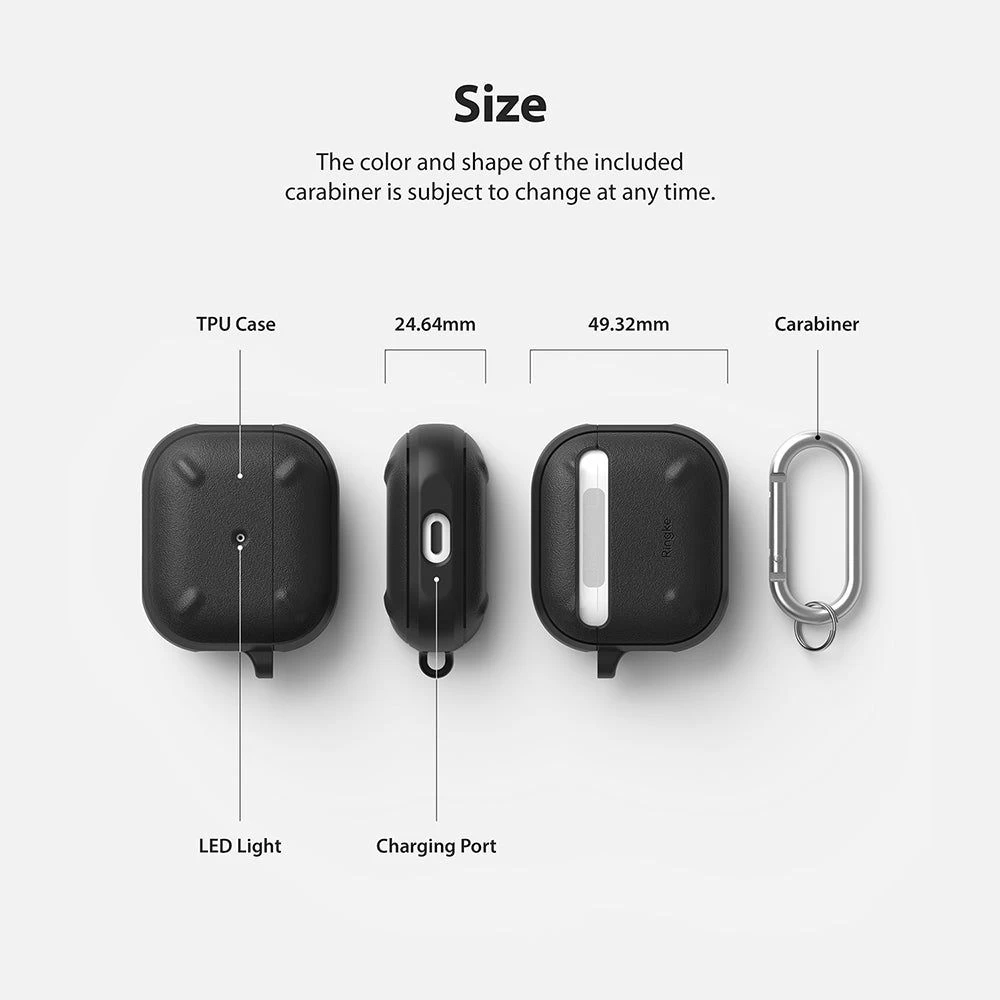 Apple AirPods 3 suojakotelo musta RINGKE Onyx Airpods